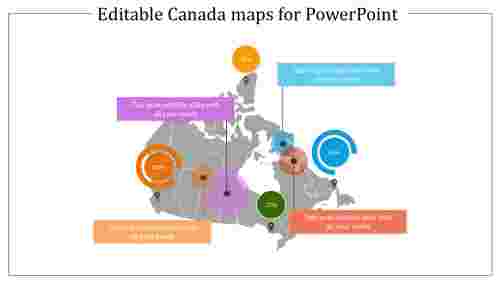 Editable Canada maps for PowerPoint